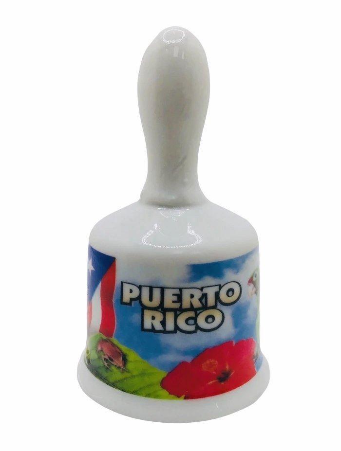 Souvenir de Puerto Rico - Mini Campanas en Material de Loza