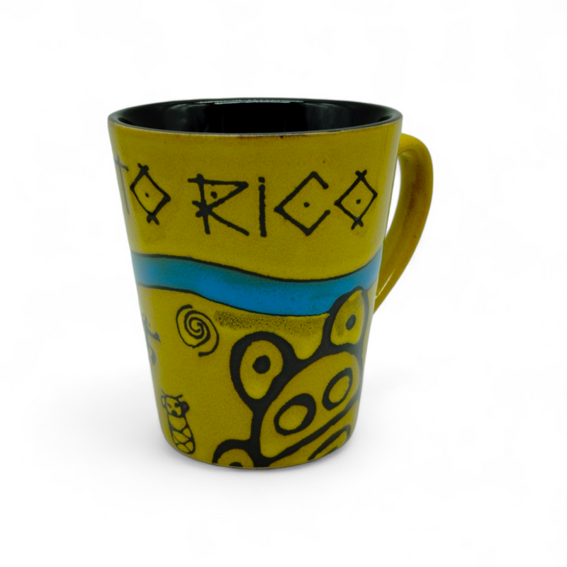 Puerto Rico Souvenirs - Ceramic Mug Taino Symbols "Puerto Rico"
