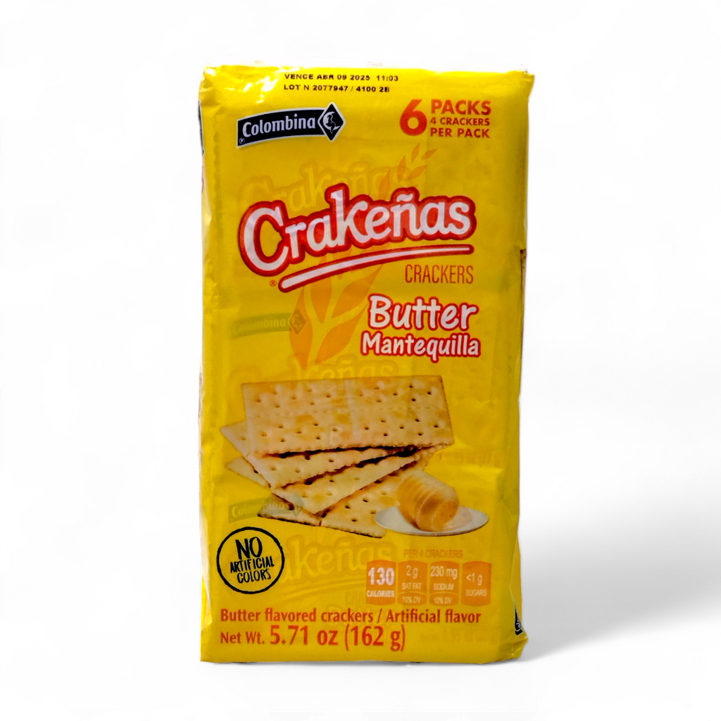 Colombina - Crakeñas / 6 Packs 4 Crackers Per Pack (Variety of Flavors)