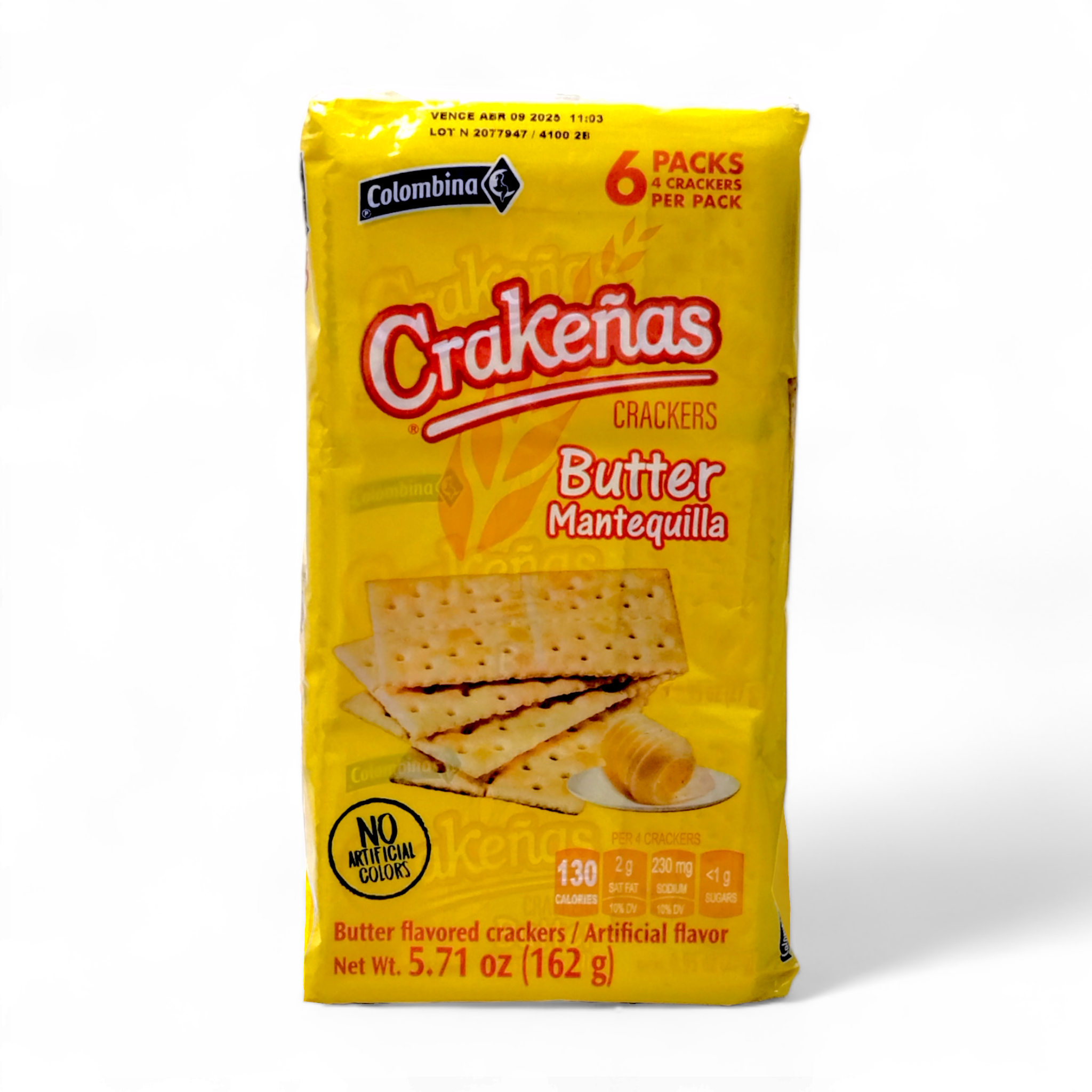 Colombina - Crakeñas / 6 Packs 4 Crackers Per Pack (Variedad de Sabores)