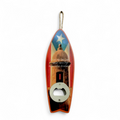 Puerto Rico Souvenir - Surfboard Shaped Wooden Bottle Opener (7.6" x 2.5")