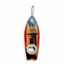 Souvenir de Puerto Rico - Abridor de Botellas de Madera en forma de Tabla de Surf (7.6" x 2.5")