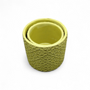 Floreros con Grabado de Flores (4.8" x 4.3") *NO ENVIOS POR CORREO*