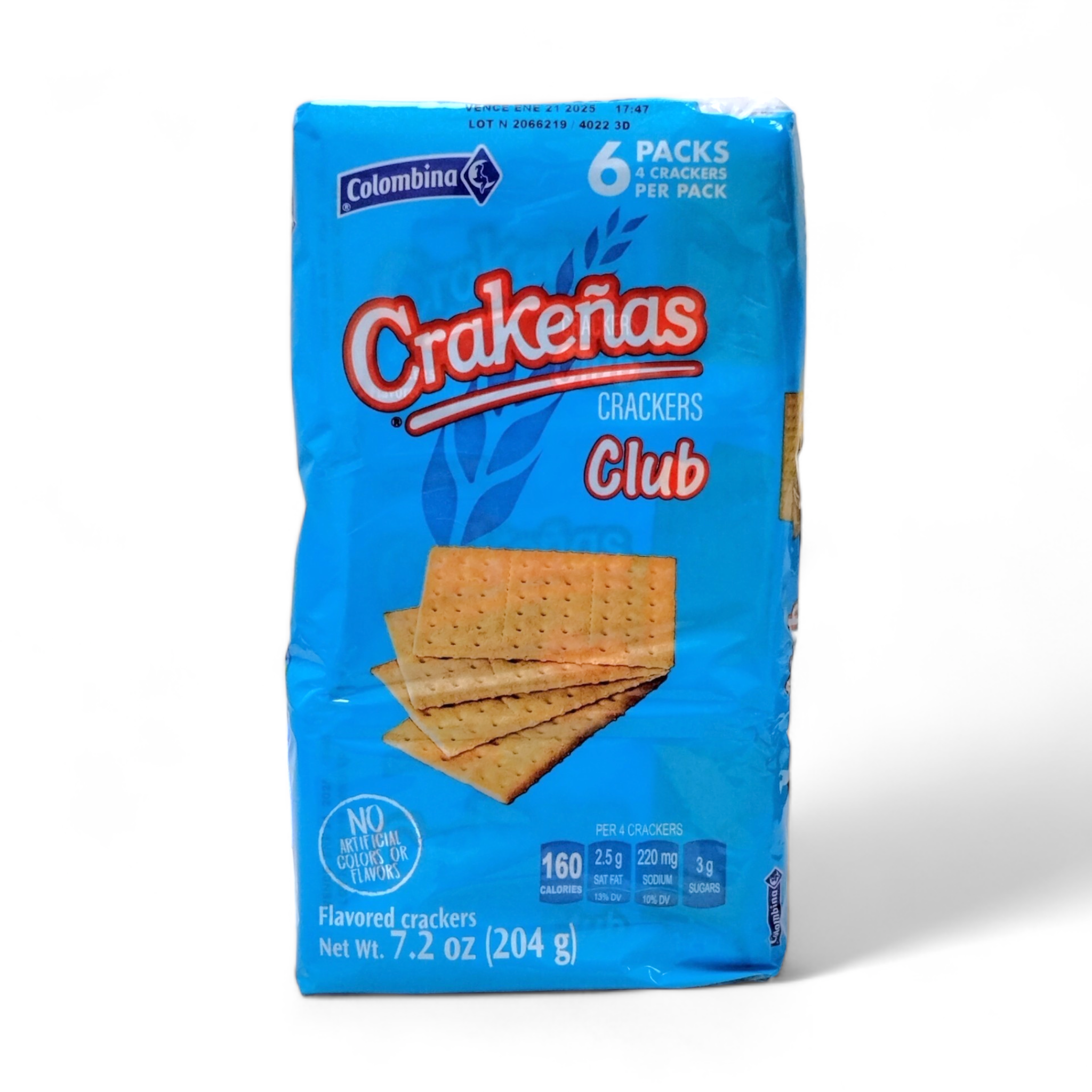 Colombina - Crakeñas / 6 Packs 4 Crackers Per Pack (Variety of Flavors)
