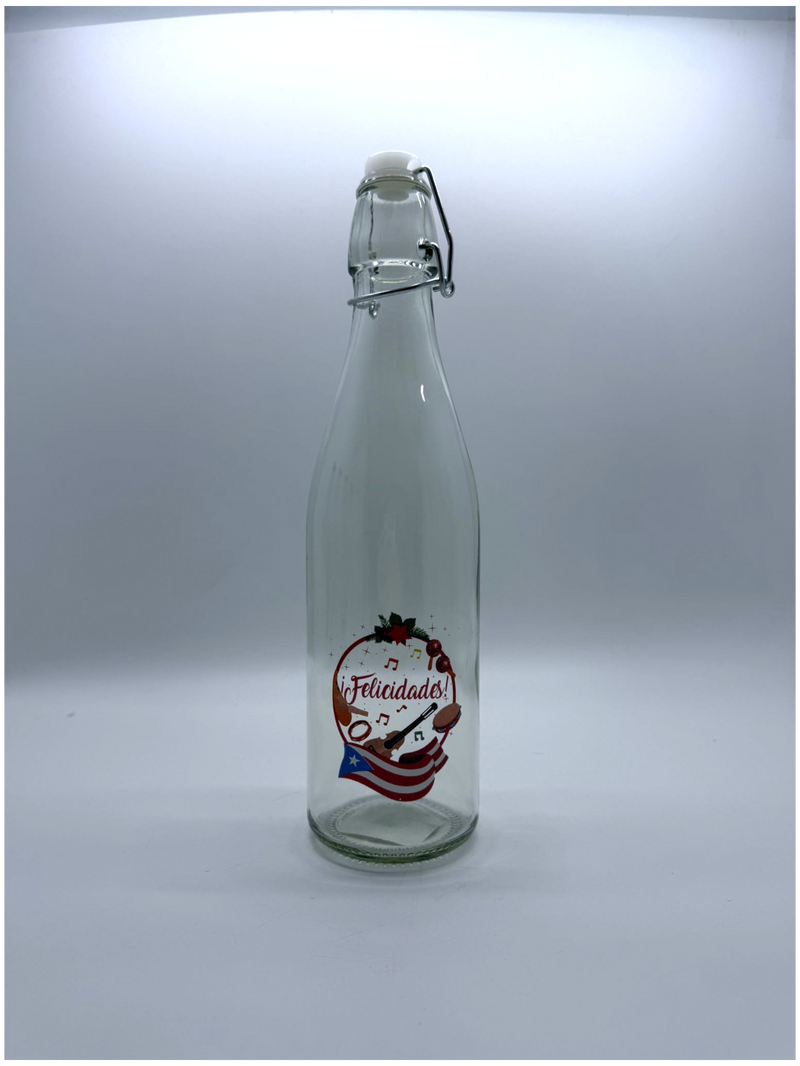 16oz Coquito Bottles (Assorted - Christmas Styles)