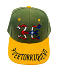 Souvenir de PR- Gorras ''Puertorriqueño'' y Coqui Taíno.