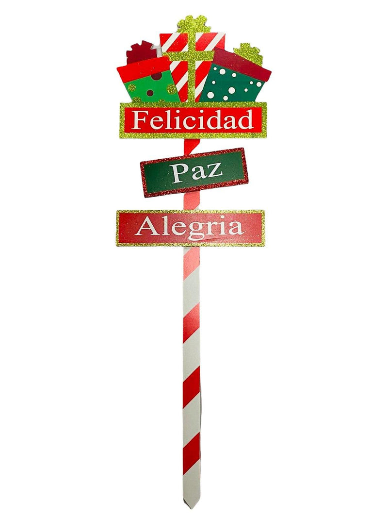Xmas Yard Stake- Mensajes/Frases *NO ENVÍOS*.