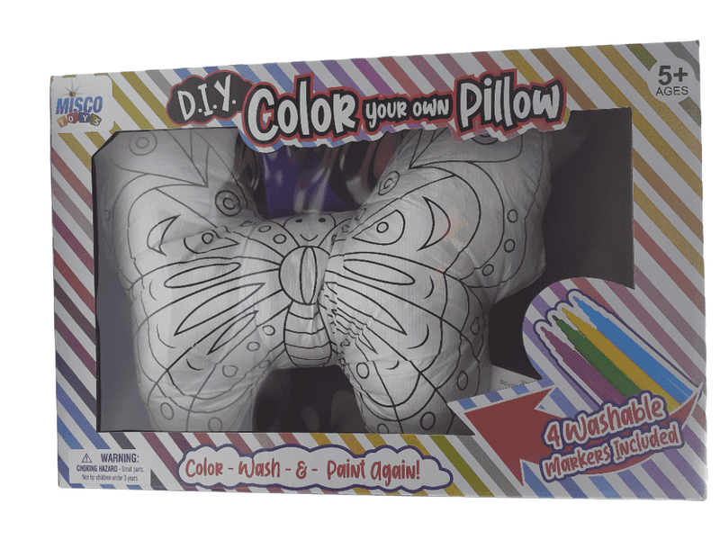 Color your own Pillow DIY (4 Washable Markers).
