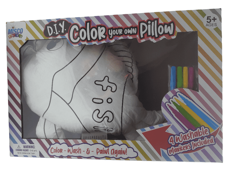Color your own Pillow DIY (4 Washable Markers).