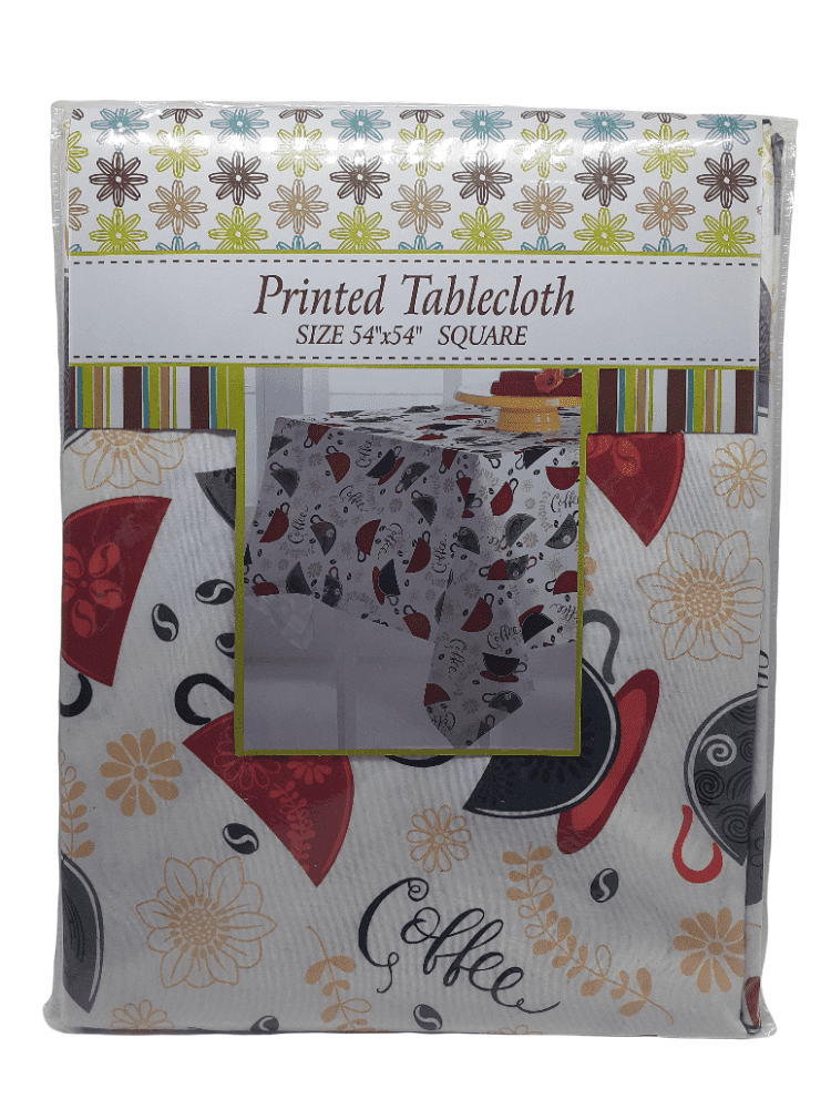Printed Tablecloth / Square (54" x 54").
