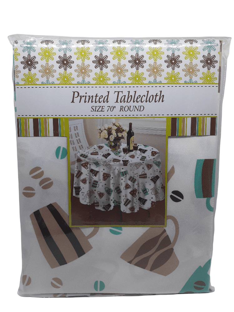 Printed Tablecloth / Round (70").