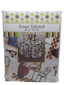Printed Tablecloth / Round (70").