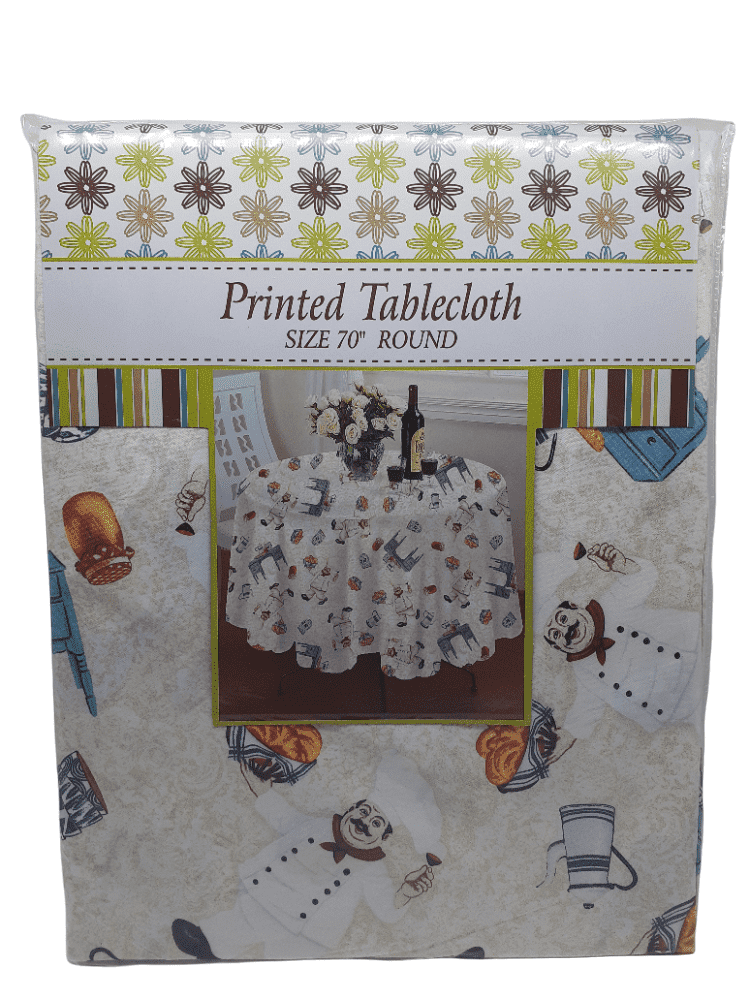 Printed Tablecloth / Round (70").