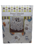 Printed Tablecloth / Round (70").