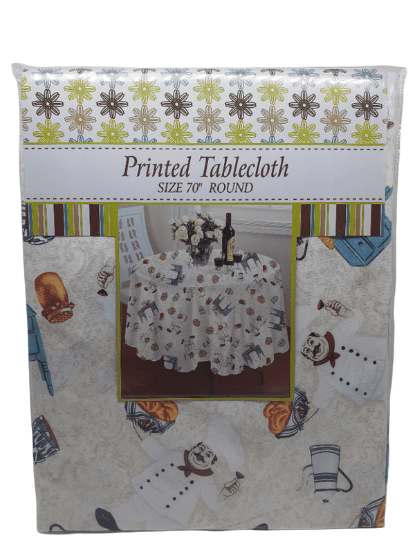 Printed Tablecloth / Round (70").
