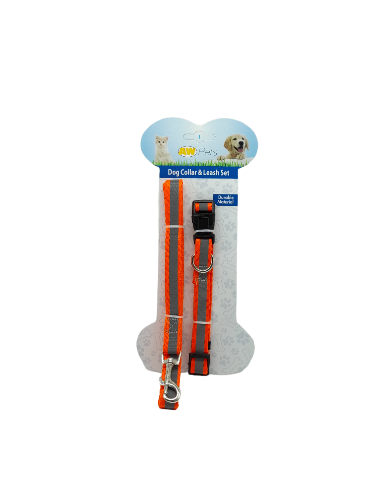 Dog Collar and Leash Set.