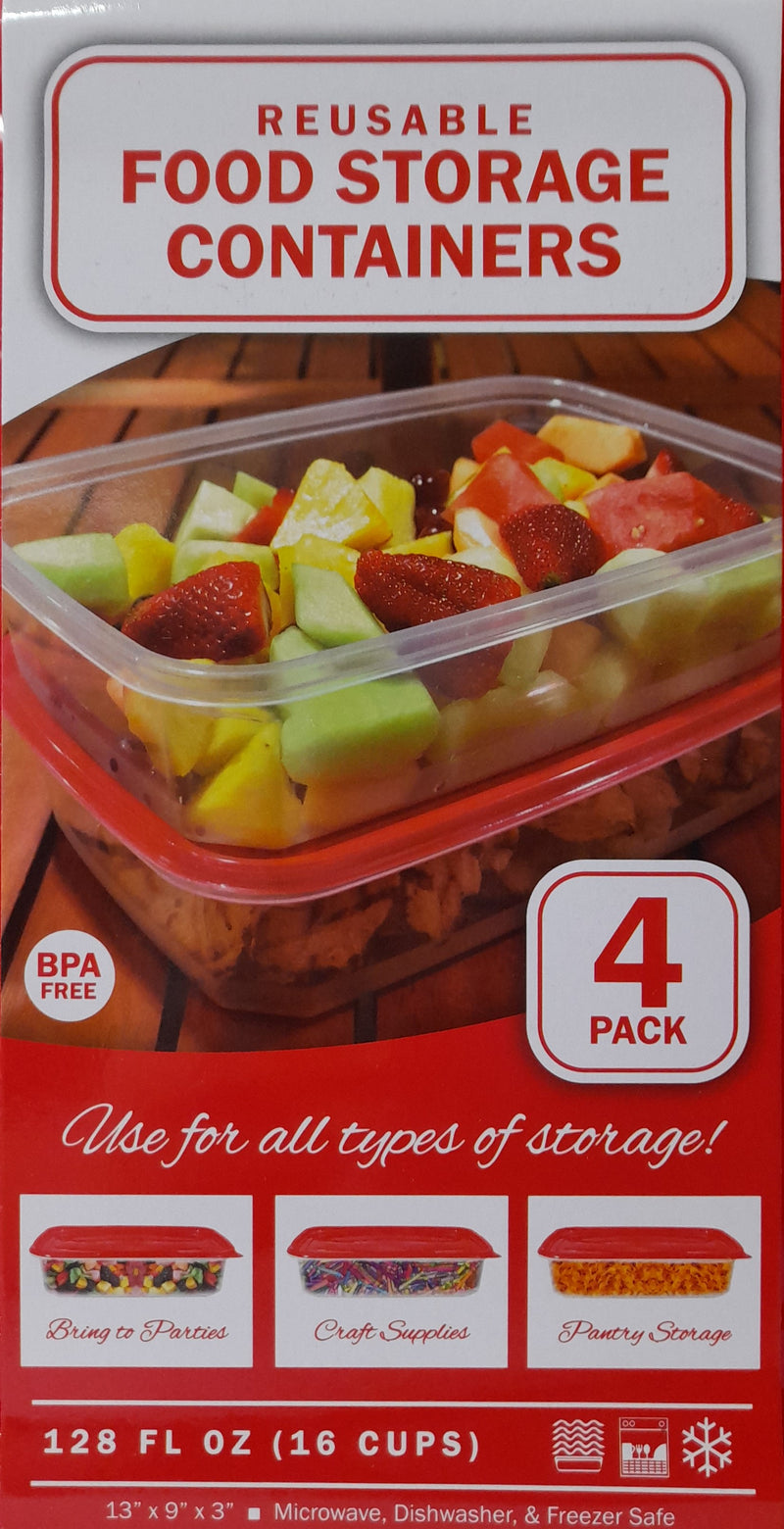 Reusable Food Storage Containers - 8 Piezas.