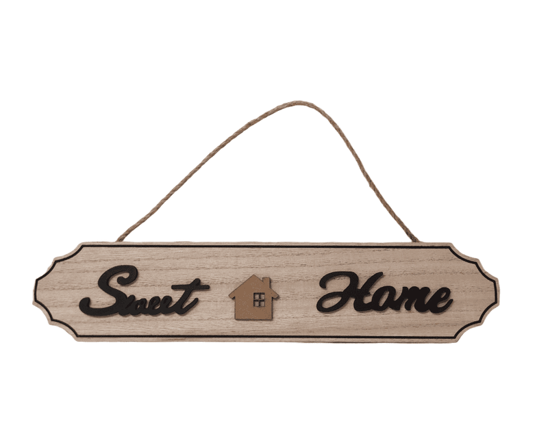 Placa Decorativa - "Sweet Home".