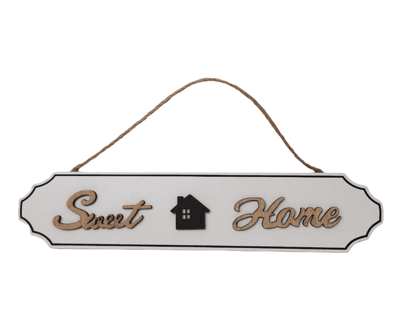 Placa Decorativa - "Sweet Home".