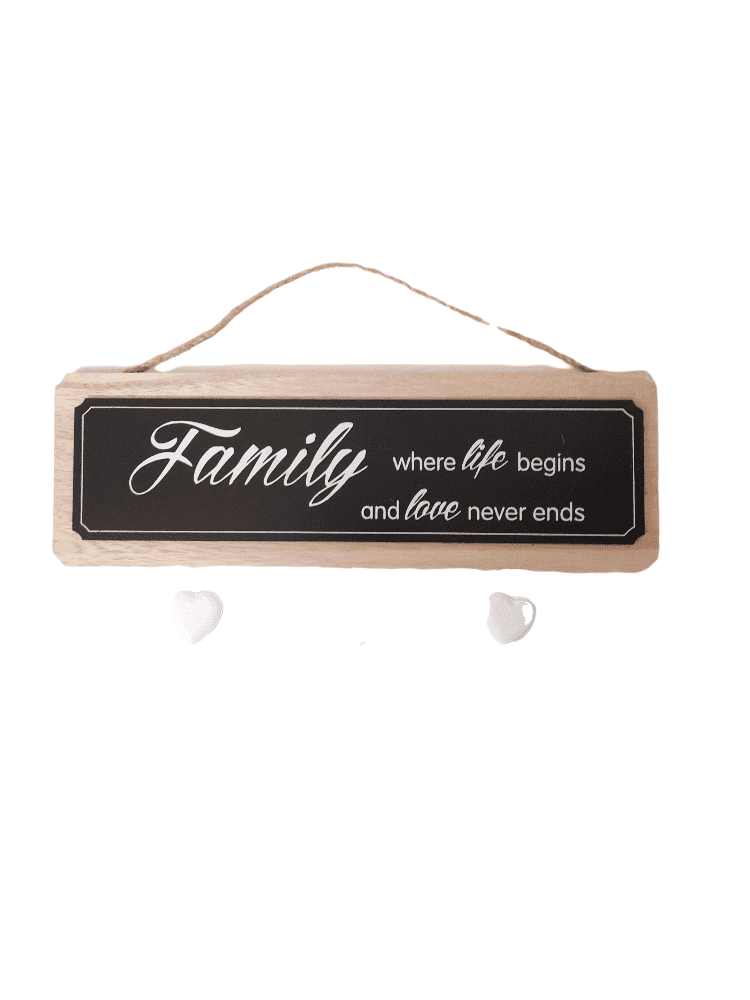 Placa Decorativa - "Family".