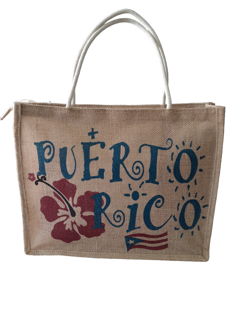 Souvenirs de Puerto Rico - Handbag with Rope Handle