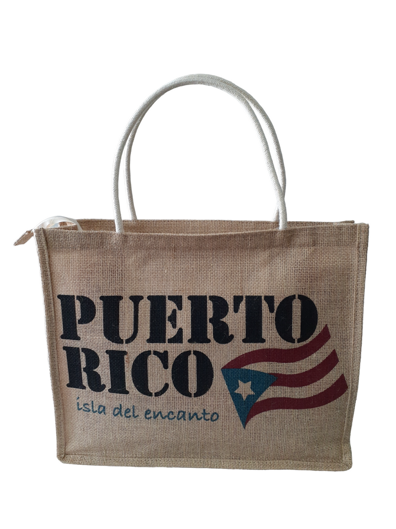 Souvenirs de Puerto Rico - Handbag with Rope Handle