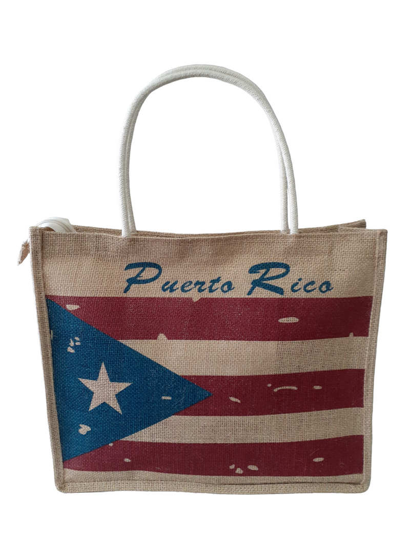 Souvenirs de Puerto Rico - Handbag with Rope Handle