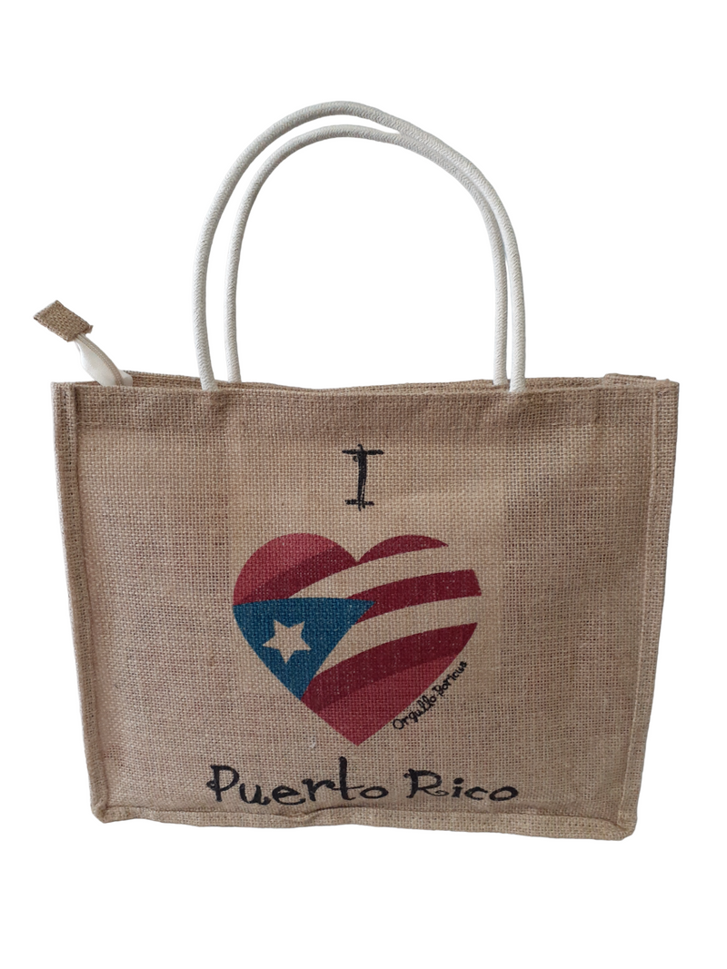 Souvenirs de Puerto Rico - Handbag with Rope Handle