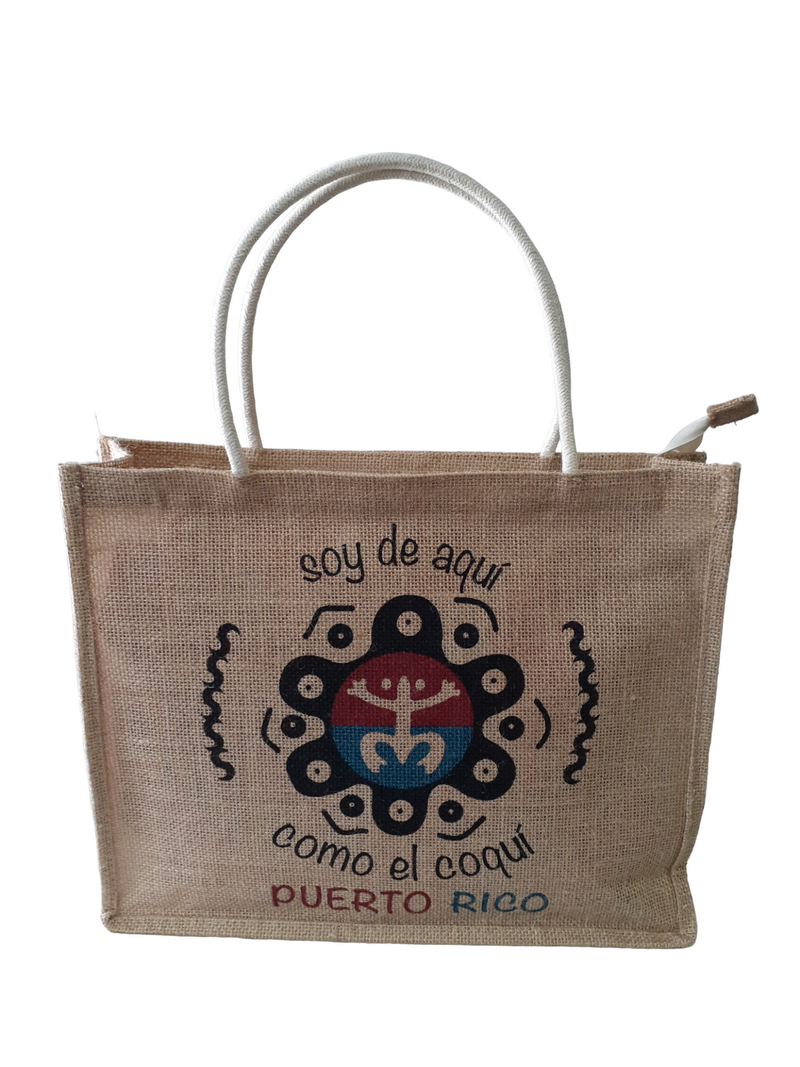 Souvenirs de Puerto Rico - Handbag with Rope Handle