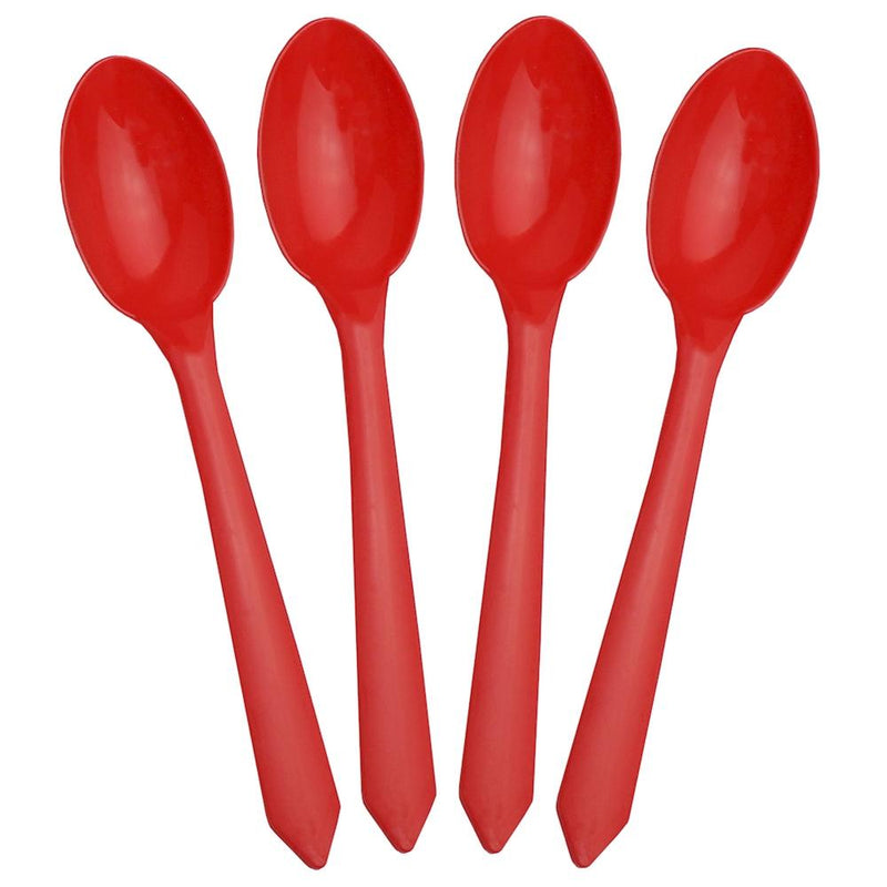 Cucharas Desechables (Rojos) 48pcs.