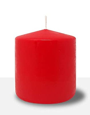 Unscented Pillar Candle (San Valentin).