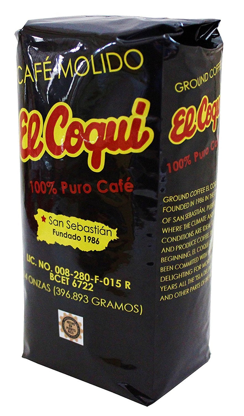 Café El Coqui Molido 100% Puro.