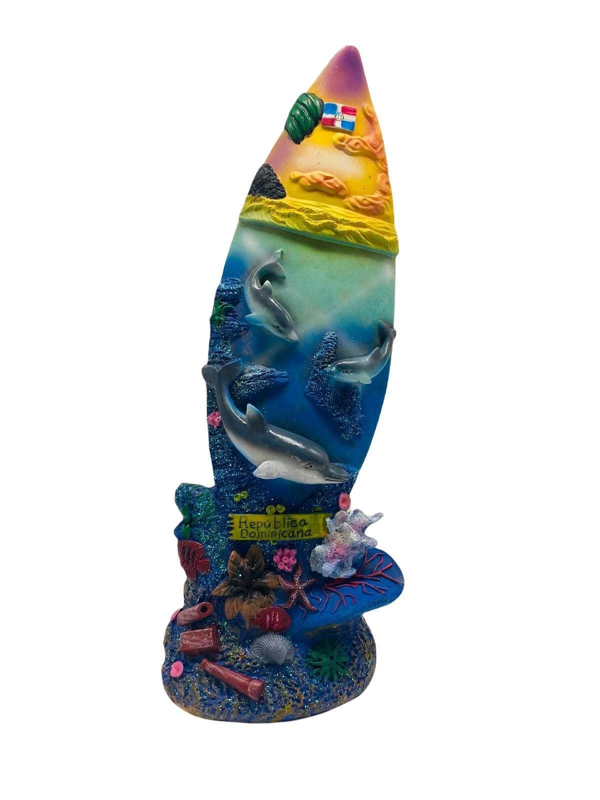 Souvenir de PR- Figura de RD ''Tabla de Surf''.