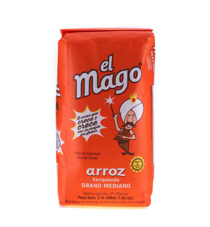 El Mago- Arroz Grano Mediano 3lbs.