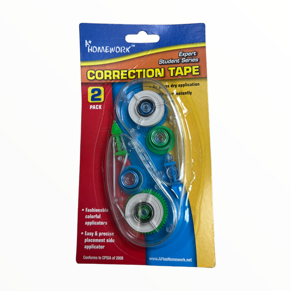 Homework Correction Tape (2 Pack).