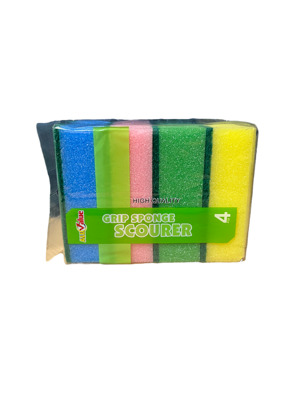 Grip Scourer Sponge - 4pcs.