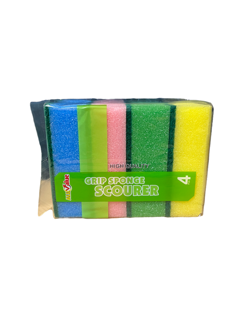 Grip Scourer Sponge - 4pcs.