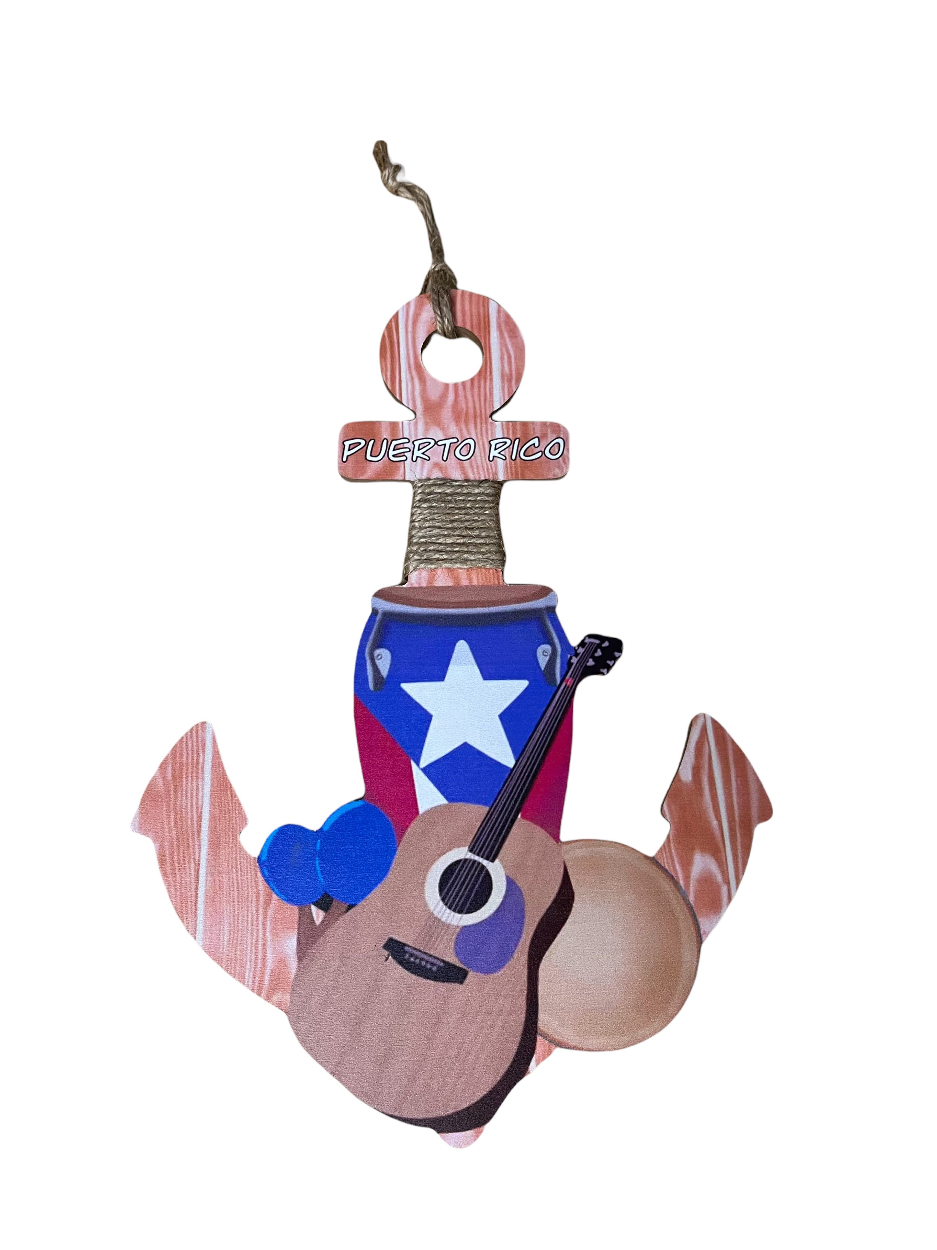 Wall Anchor Plaque - Guitarra con Tambor.