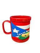 Taza de Cafe Plastica P.R. (Rojo).