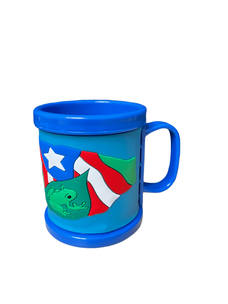 Taza de Cafe Plastica P.R. (Azul).