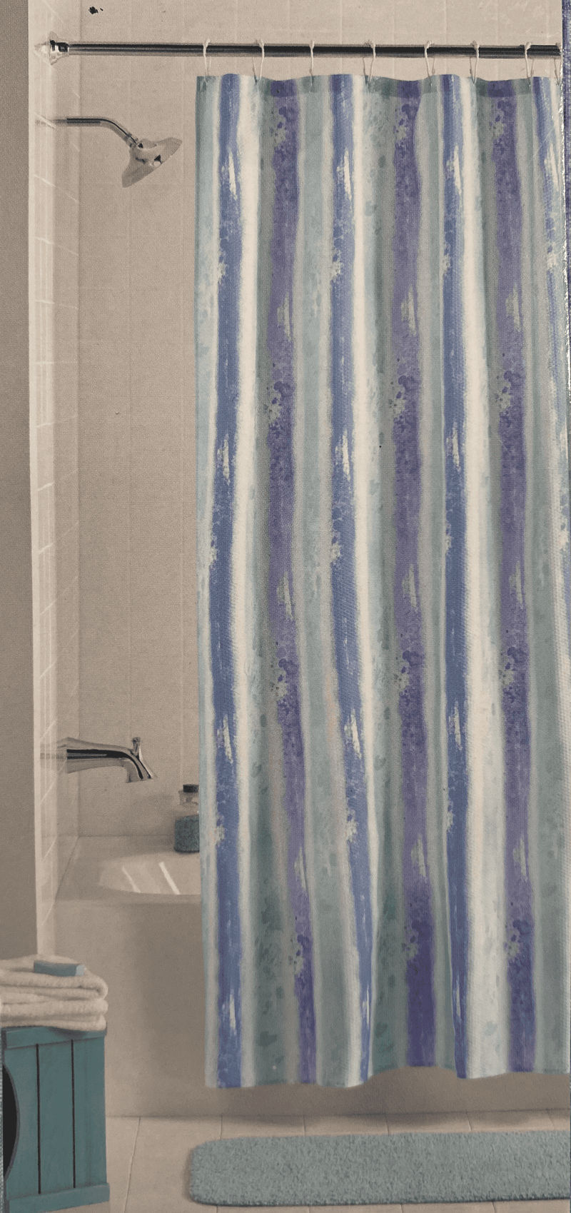 VCNY Home- Fabric Shower Curtain (70in x 72in).
