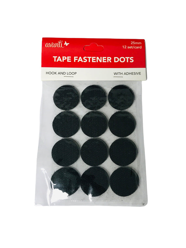 Tape Fastener Dots w/ Adhesive (12pcs).