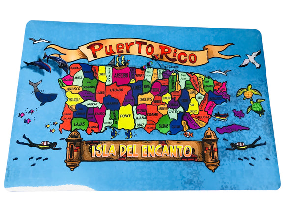 Souvenir Puerto Rico - Mantel Individual (17" x 11.5").