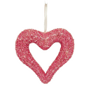 Valentine Heart w/ Glitter (Hanging).