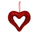 Valentine Heart w/ Glitter (Hanging).