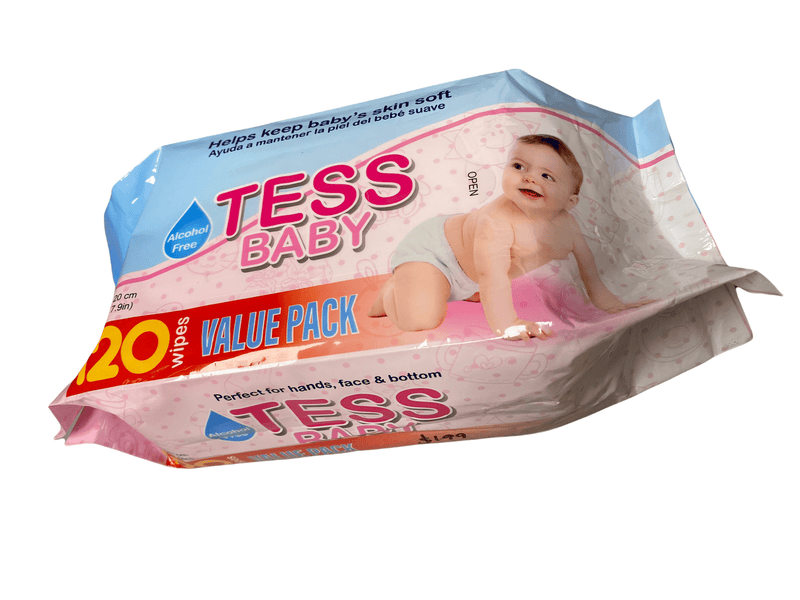 Tess Baby- 120 Wipes (Value Pack).