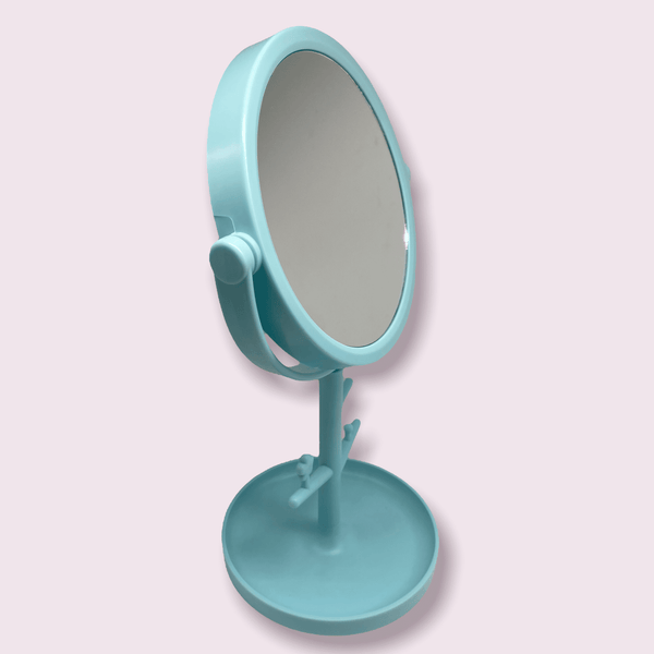 Mirror with Jewelry Rack.