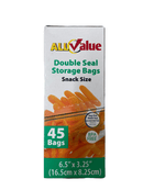 Bolsas de Almacenamiento (Ziploc)- Snacks Size.