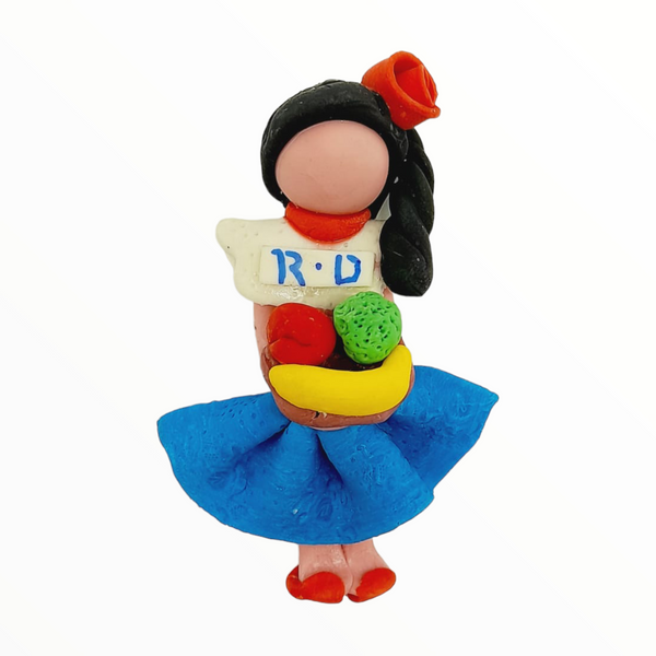 Figura en Barro - Republica Dominicana (Con Iman).