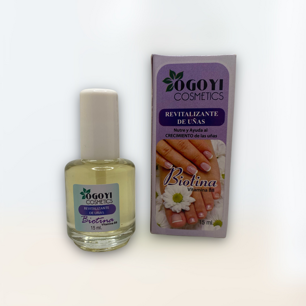 OGOYI Cosmetics - Esmalte Revitalizante de Uñas (Biotina / Vitamina B8).